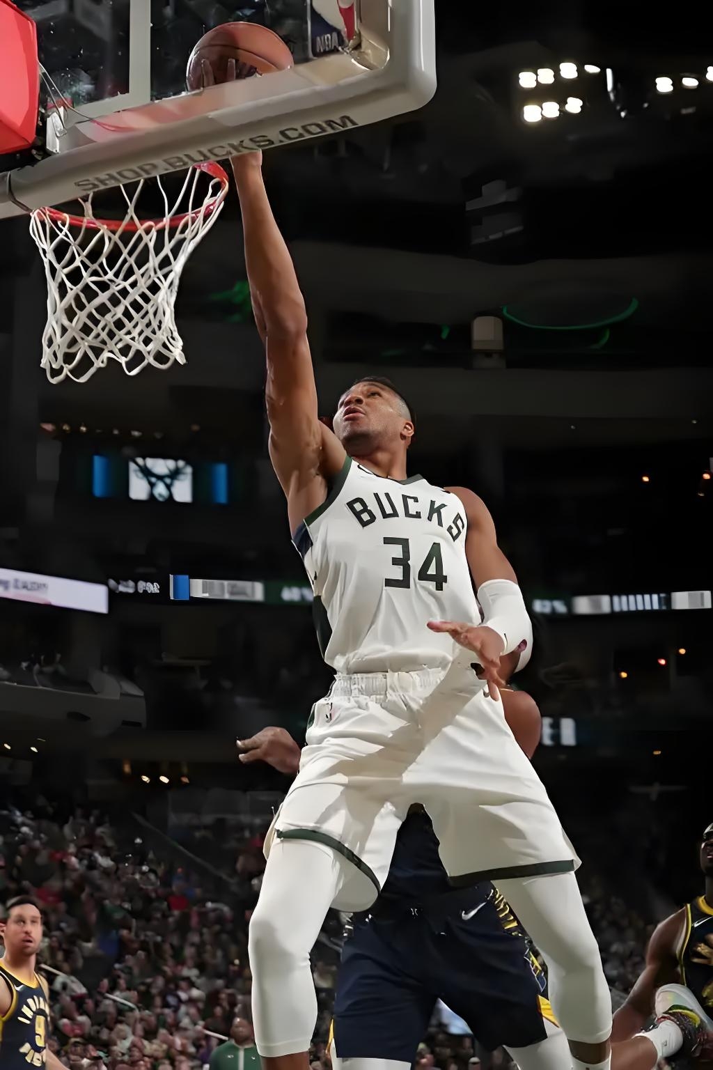 雄鹿胜篮网，字母哥状态火热